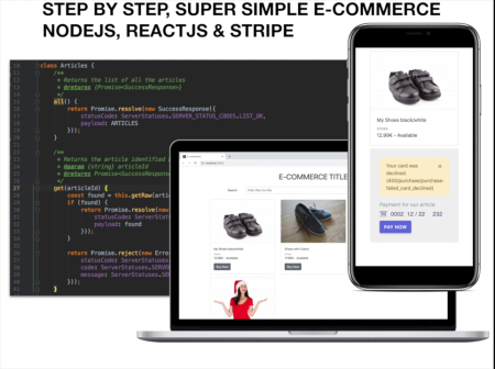 Step by step, super simple E Commerce with Node.js, Stripe payments and React interface