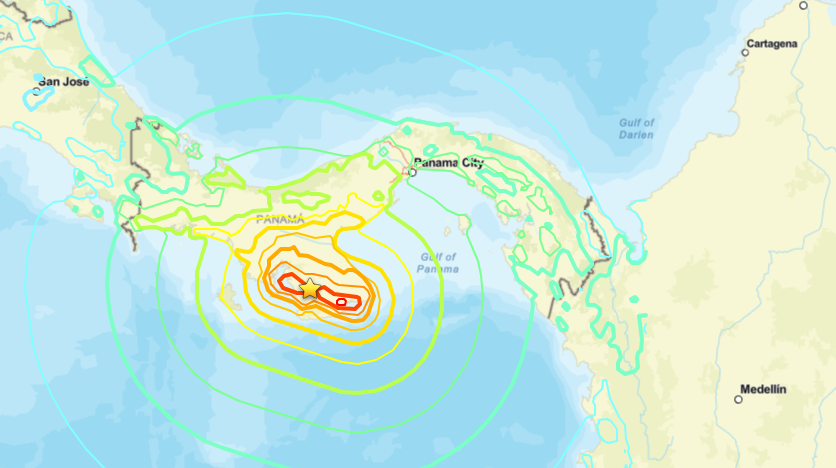 M 7.7 - 12 km WSW of Pitaloza Arriba, Panama 2026-10-09 17:56:06 (1)