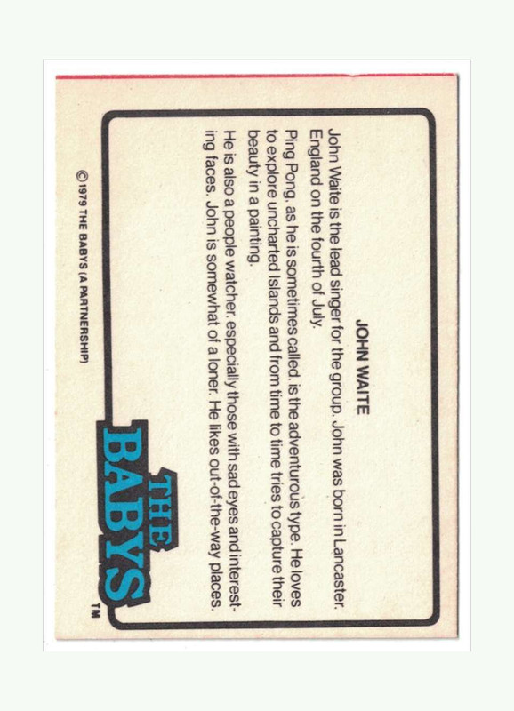 1979 Donruss Rock Stars - You Pick to Complete Your Set - Bild 132 von 138