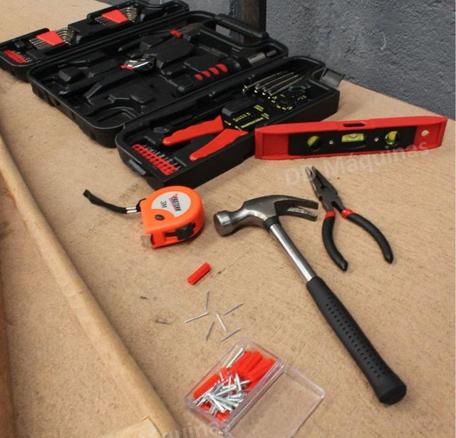 kit de Ferramentas Fasterr 129 peças Bits e Chaves emergênciais