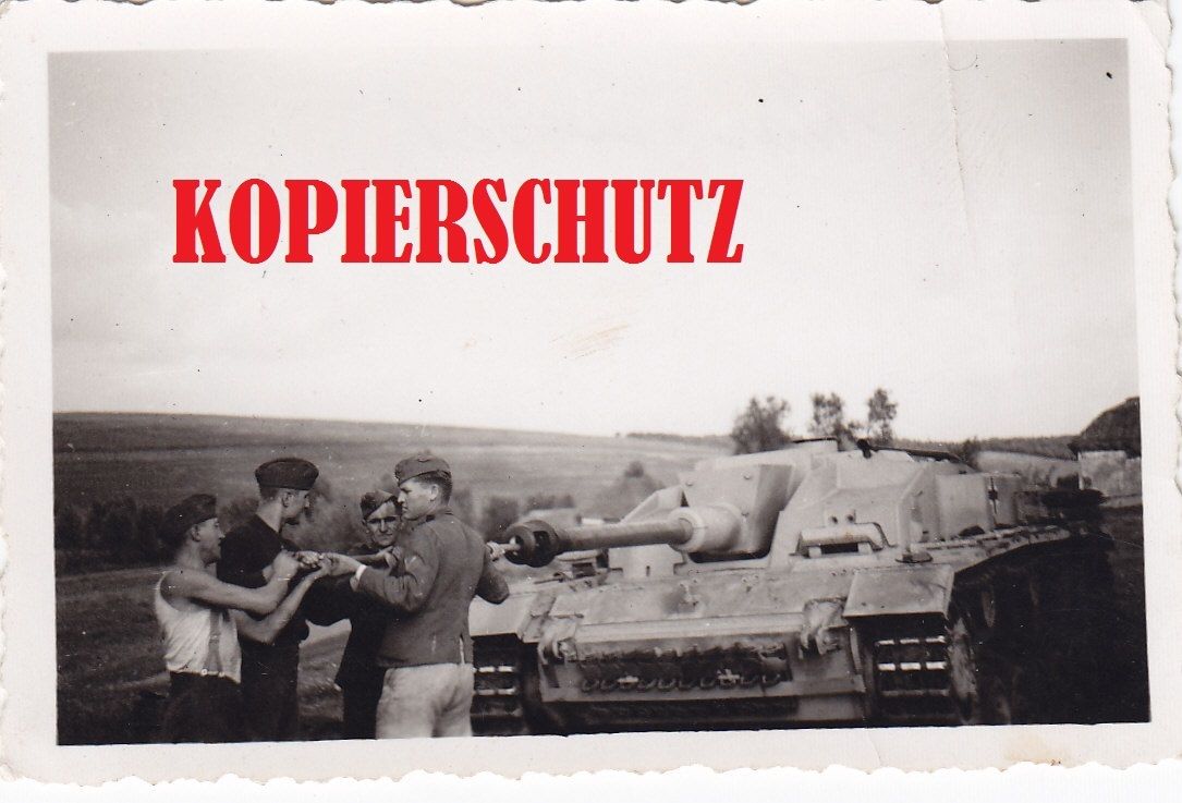 Sturmgeschütz STUG III Langrohr Kanone reinigen 