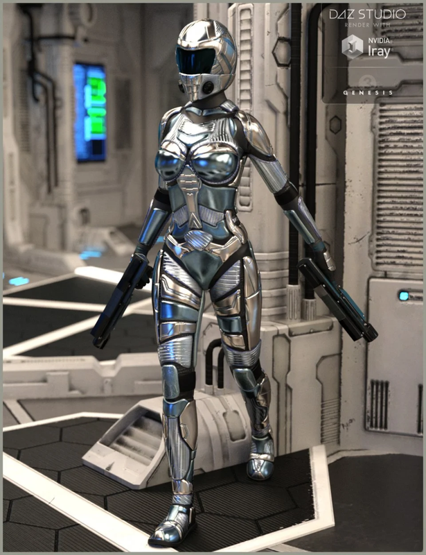 Lunar Guard Outfit for Genesis 3 Female(s) Lunar Guard Outfit for Genesis 3 Female(s)