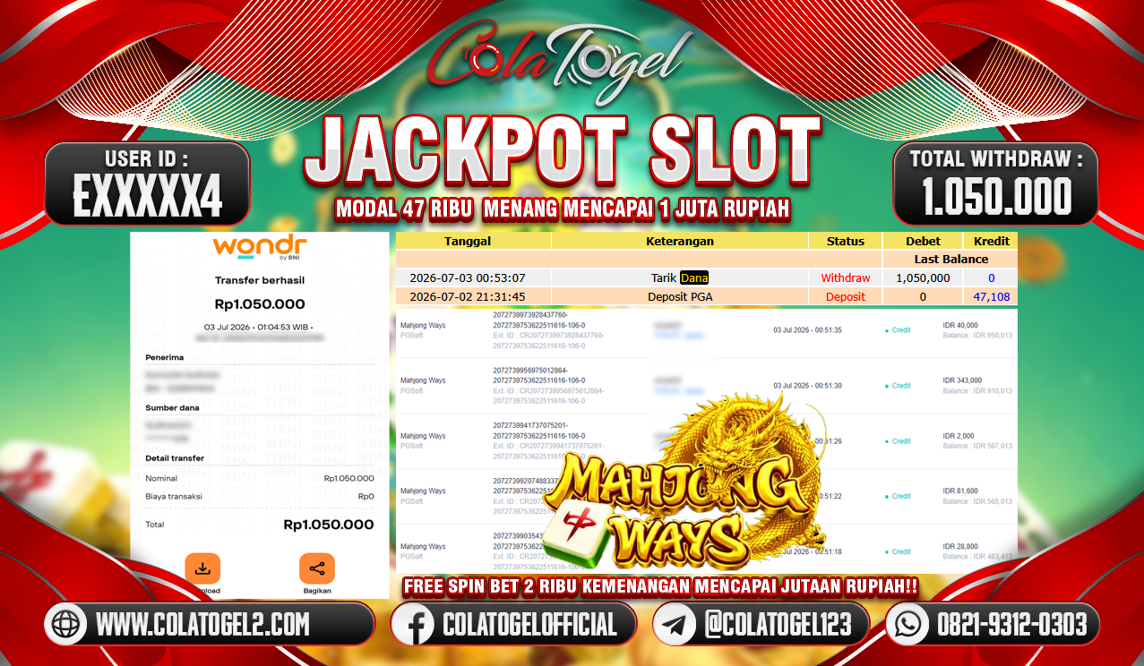 JACKPOT SLOT GACOR!!