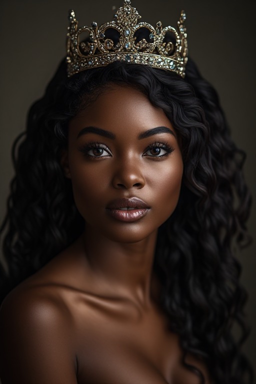 Naked-ebony-Queen-crown-soft-f-(25)