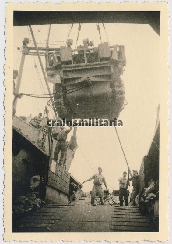 Orig. Foto Marinefährprahm MFP Schiff Boot SdKfz