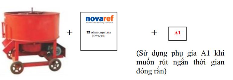 bê tông chịu lửa novaref