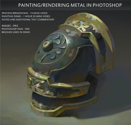 Artstation - Painting/Rendering metal in photoshop