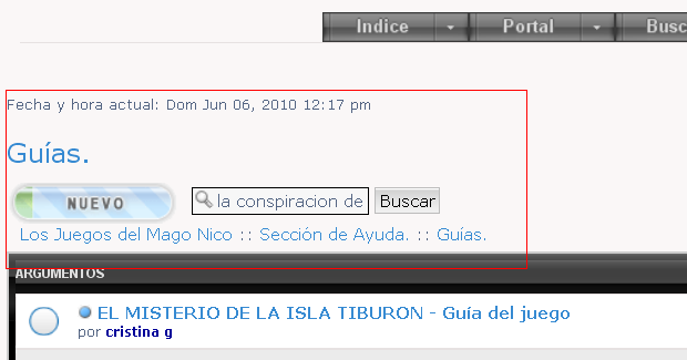 COMO BUSCAR LAS GUIAS EN EL FORO 1