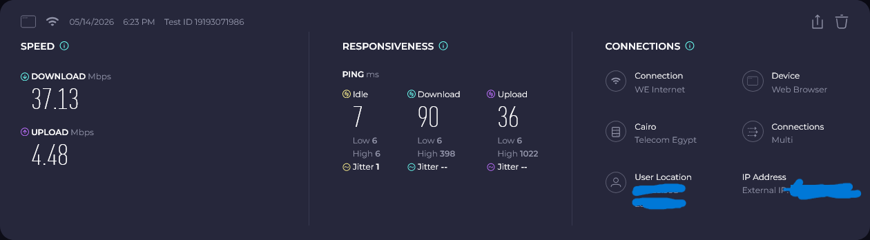 Screenshot 2026 05 14 at 18 24 37 Results Speedtest by Ookla