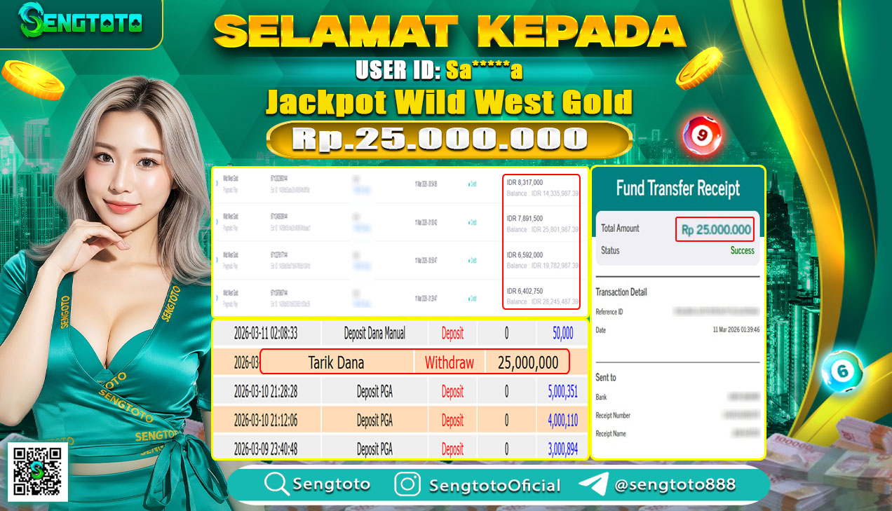 BUKTI PEMBAYARAN SLOT WILD WEST GOLD
