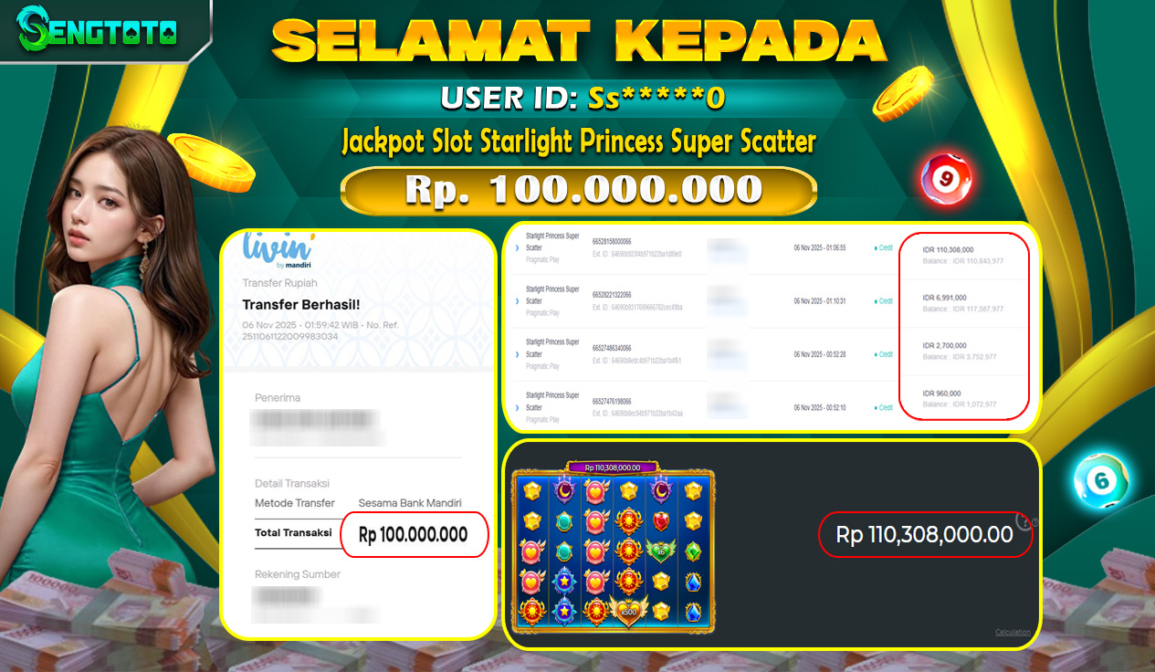BUKTI PEMBAYARAN SLOT STARLIGHT PRINCESS SUPER SCATTER