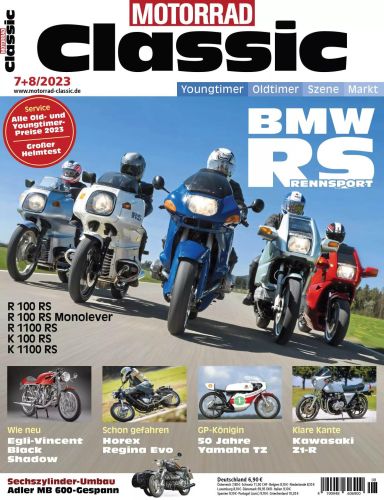 Cover: Motorrad Classic Magazin No 07-08 2023