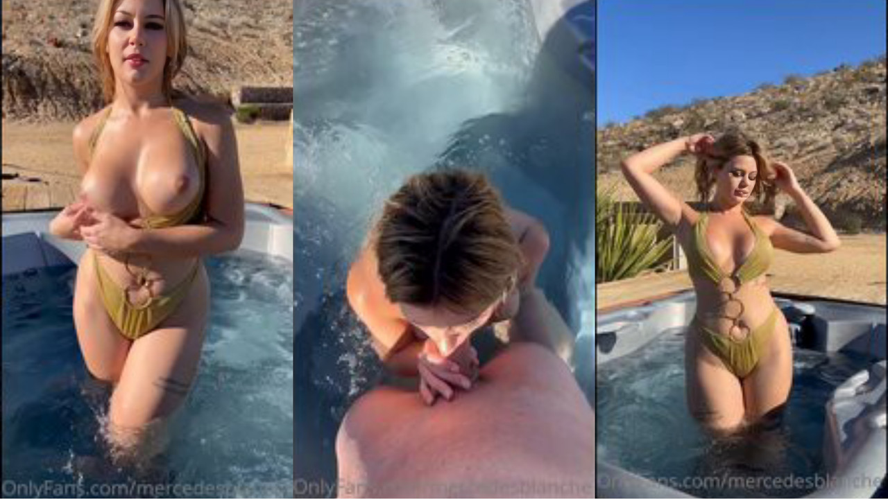 Mercedes Blanche Outdoor Pool Blowjob Video Leaked