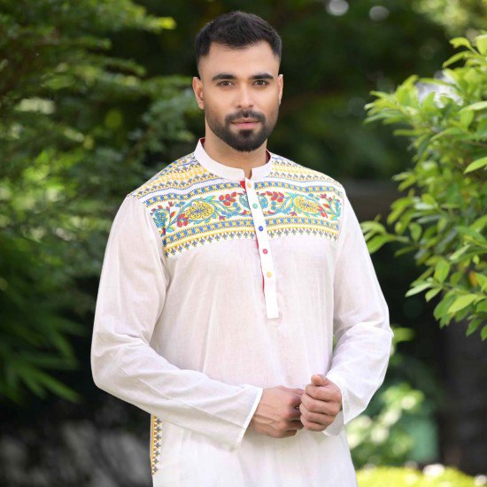 লাইট পেস্ট কালার পাঞ্জাবি