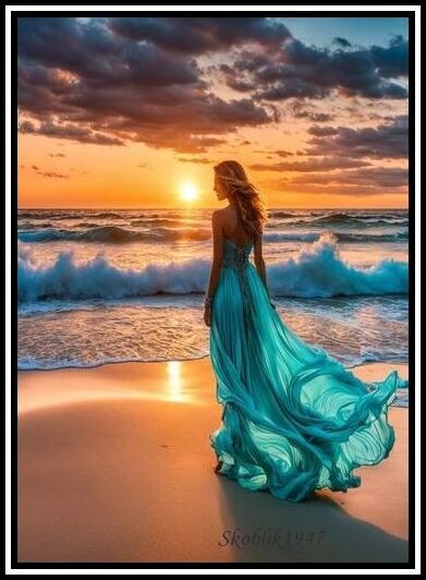 femme-robe-bleue