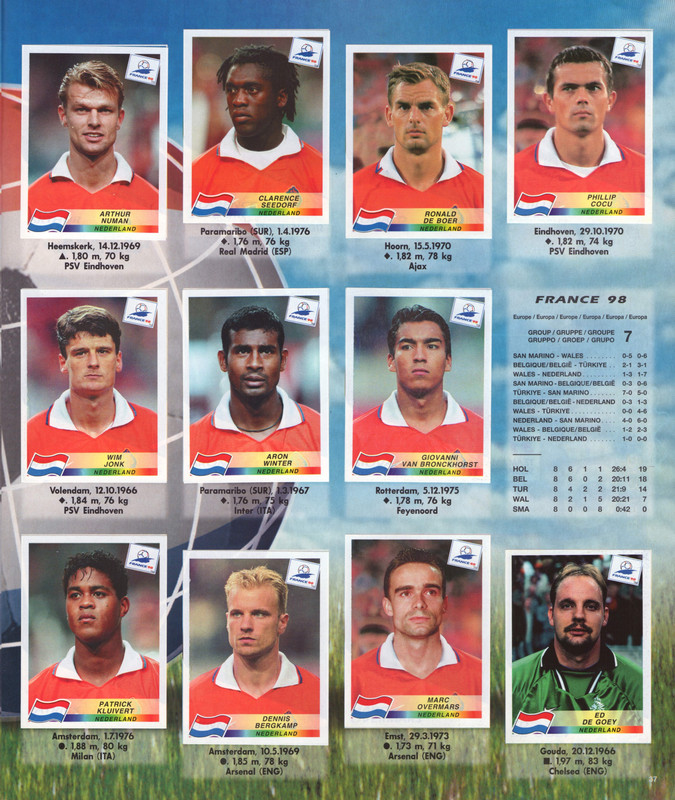 FIFA World Cup 1998 France (Panini) 39