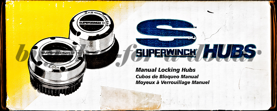 NEW*Superwinch Locking Hubs-400439-Dana 60-3/4-1 Ton-Ford F250