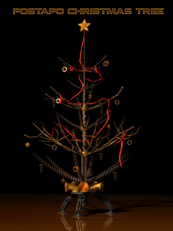 Postapo Christmas tree