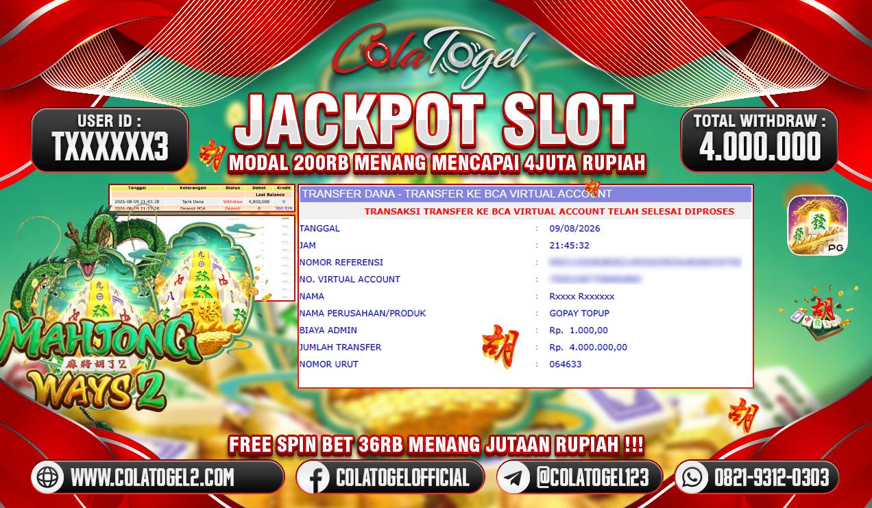 JACKPOT SLOT GACORR!!