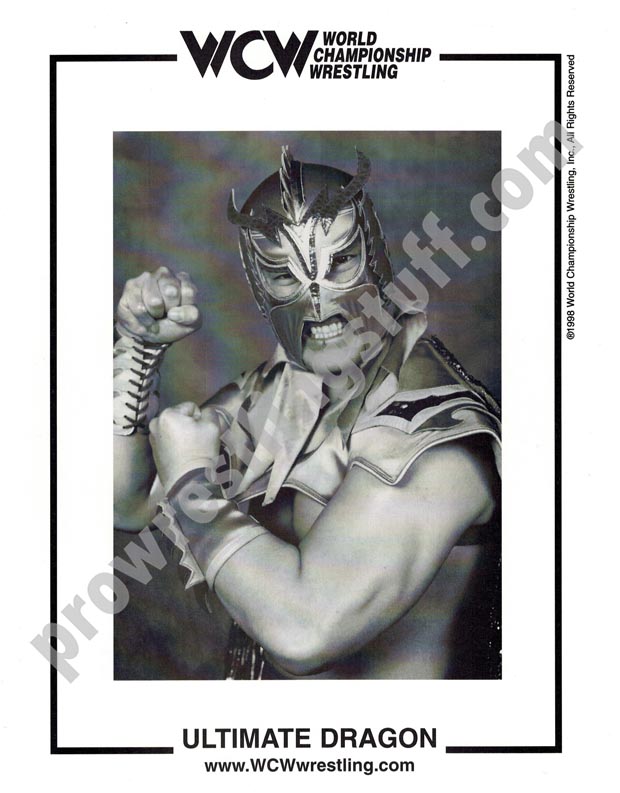 Ultimate Dragon paper WCW 8x10 promo photo