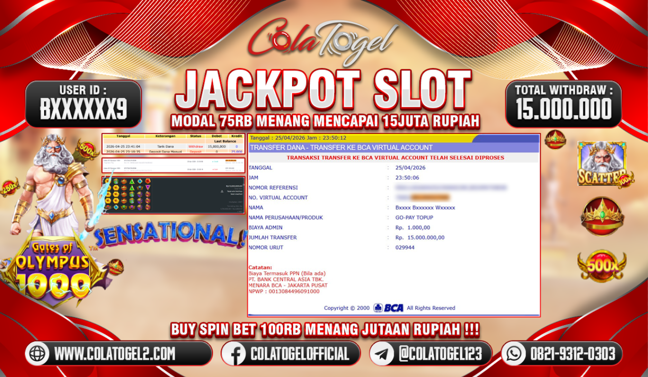 JACKPOT SLOT GACOR!!