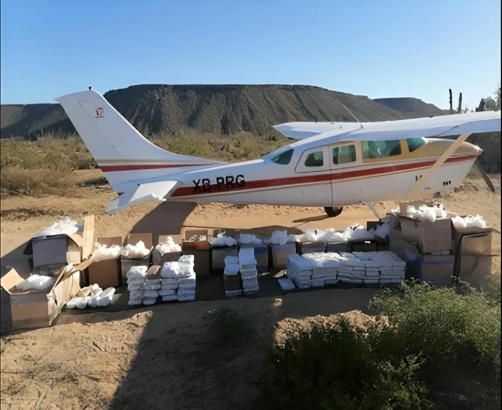Aseguran avioneta con cargamento sospechoso en Durango