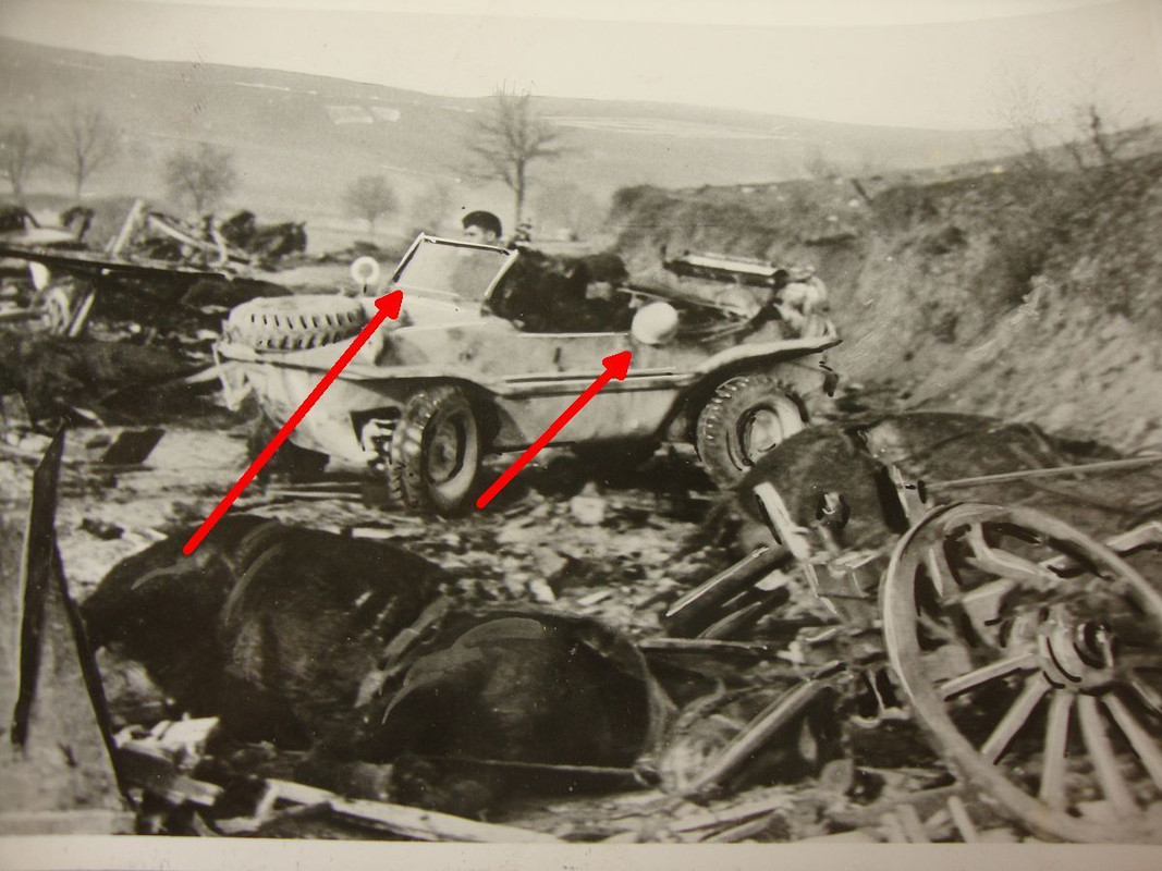 VW SCHWIMMWAGEN, VW Typ 166, Schwimmkübel, Trümm