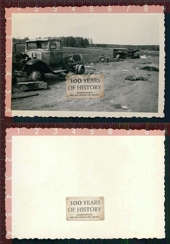 Orig. Foto Zerstört Fahrzeug PKW Auto LKW
