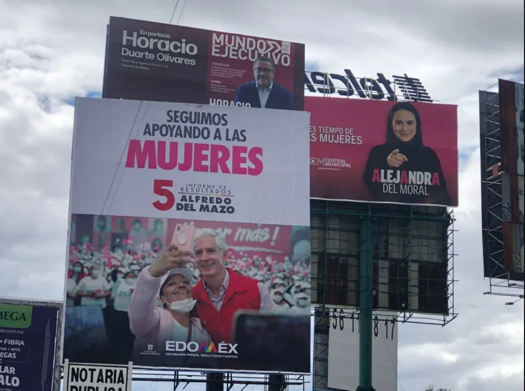 Morena denuncia espectaculares a favor de Alejandra del Moral