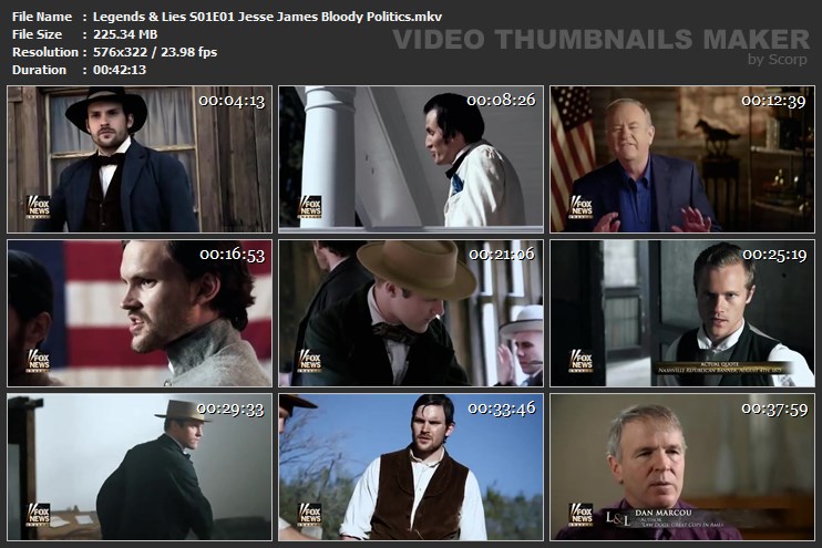 Legends & Lies S01E01 Jesse James Bloody Politics.mkv