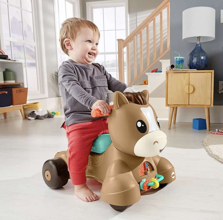 Fisher Price Pony Camina Conmigo Juguete para Bebés de 9 Meses en adelante.. Amazon 
