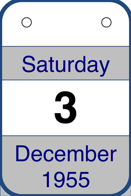Calendar: 3 December 1955