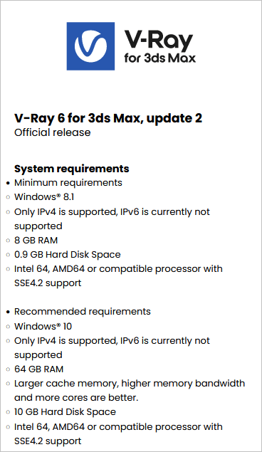 V-Ray Advanced 6.20.03 update 2 for 3ds Max 2018 - 2024 x64