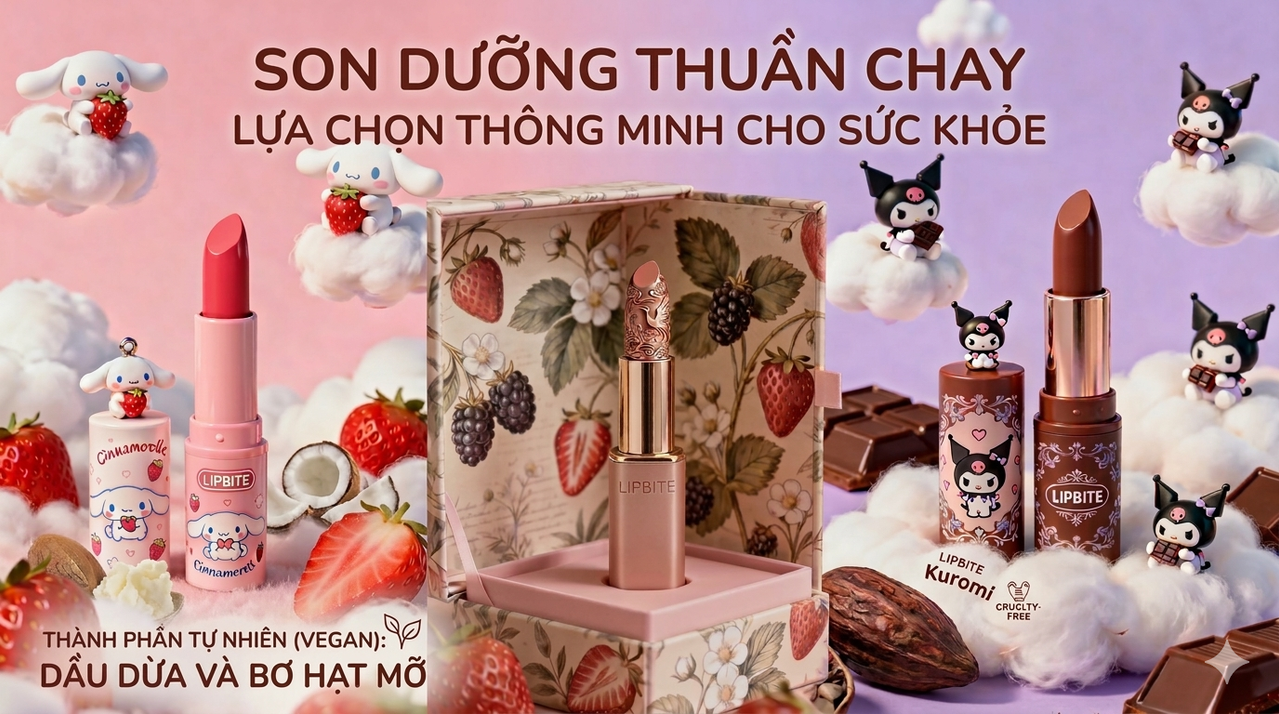 Son dưỡng thuần chay - Đầu tư cho sức khỏe