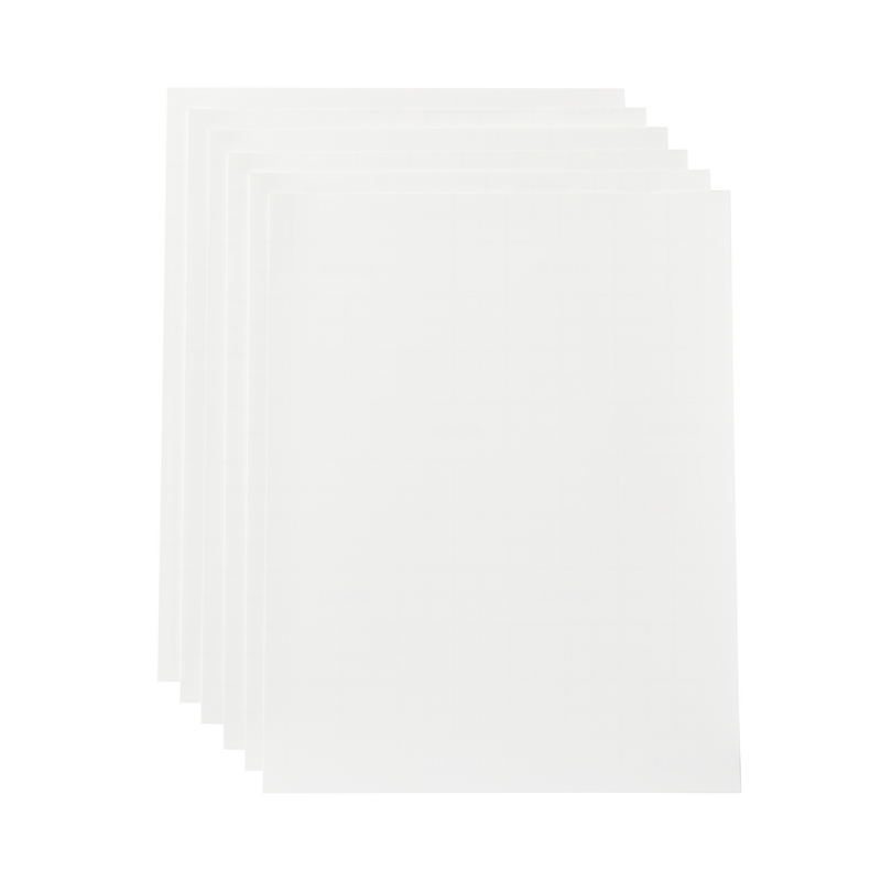 Paquete de 12 hojas de papel de vinilo imprimible transparente Cricut.