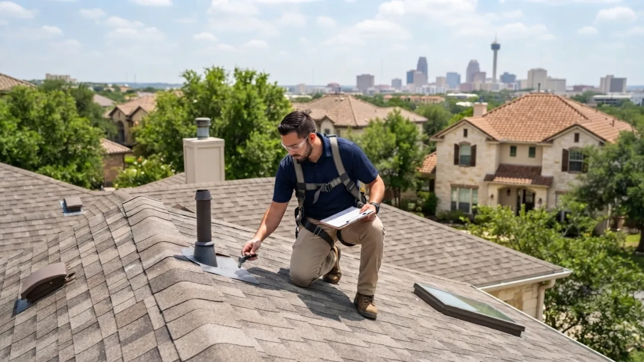 Roof inspection checklist San Antonio Texas residential