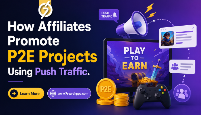 Affiliates Promote P2E Projects Using Push Traffic 