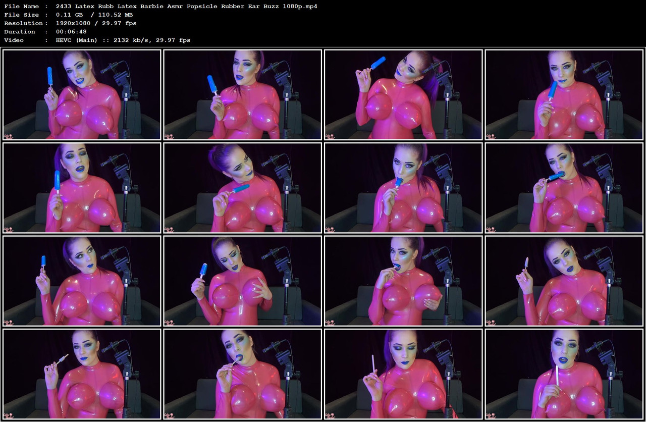 2433 Latex Rubb Latex Barbie Asmr Popsicle Rubber Ear Buzz 1080p mp4