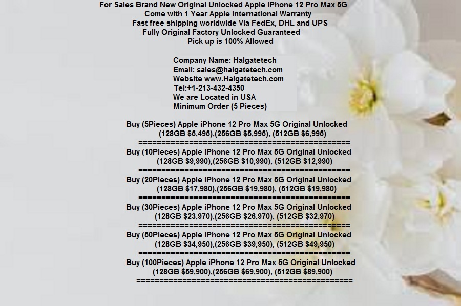 For Sale Apple Iphone 12 Pro Max 5g 512gb Original Unlocked