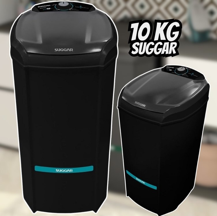 SUGGAR LAVADORA DE ROUPAS LAVAMAX ECO 10KG 110V PRETA LE1021PT