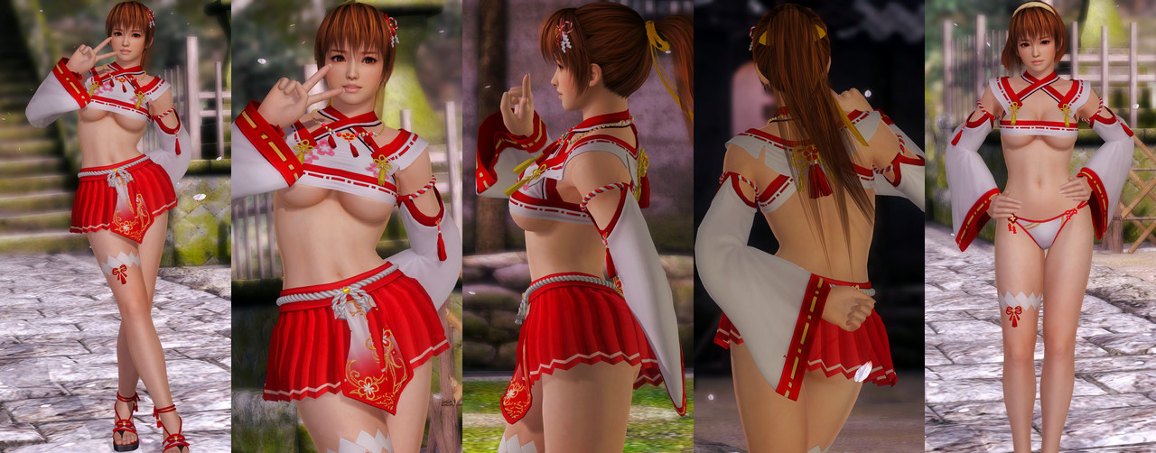 Kasumi DOAXVV Red Plum Shrine Visit