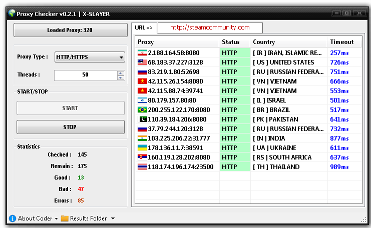 Proxy Checker v0.2 by X-SLAYER