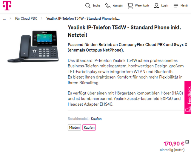 Yealink IP-Telefone bei der Telkom