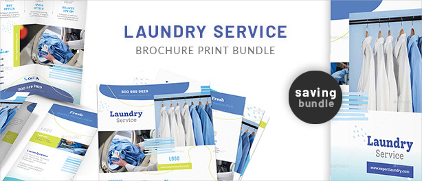 Laundry Service Trifold Brochure - 1