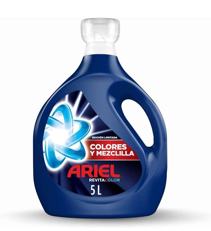 Amazon: Jabón líquido Ariel revitacolor de 5LTS con cupón de descuento Amazon 
