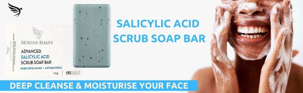 salicylic acid scrub soap moksha