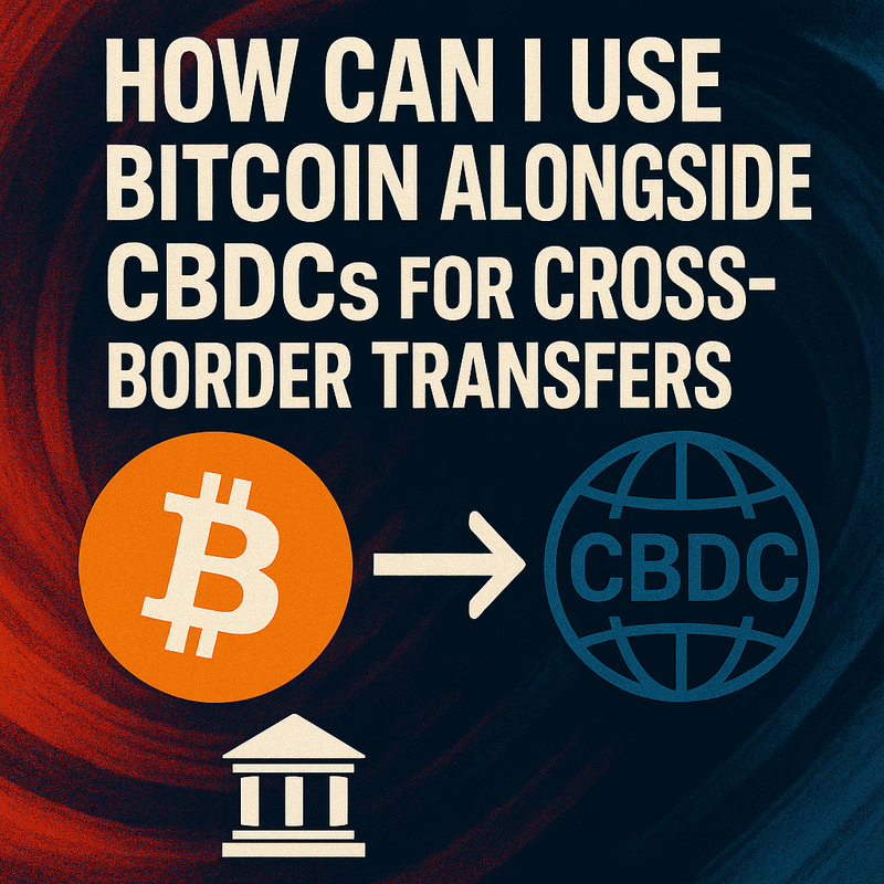 How can I use Bitcoin alongside CBDCs for cross-border transfers