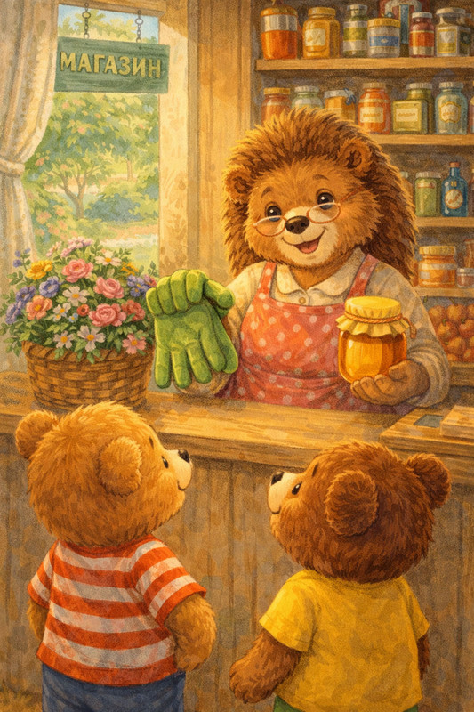 Там працювала добра тітка Міра — маленька їжачка в круглих окулярах.