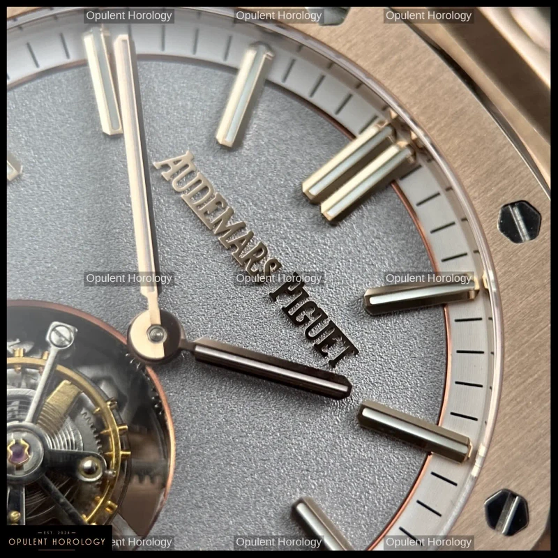 Audemars Piguet Royal Oak Flying Tourbillon 26730OR Rose Gold Plated Gray Dial 41mm