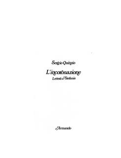 Sergio Quinzio - L'incoronazione. Lettera a Stefania (1981)